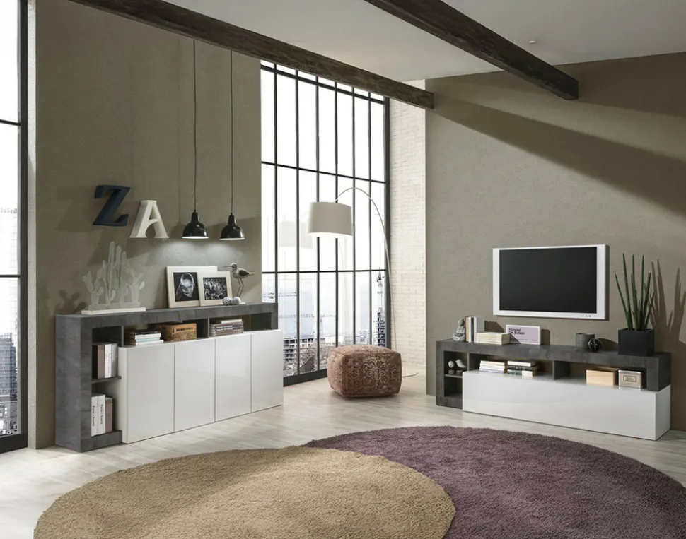 BEST MOBILIER - Lou - meuble tv - 1 porte - 184 cm