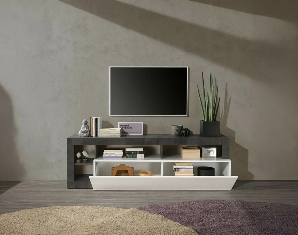 BEST MOBILIER - Lou - meuble tv - 1 porte - 184 cm