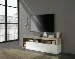BEST MOBILIER - Lou - meuble tv - 1 porte - 184 cm