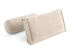 BEST MOBILIER - Marisol - lot de deux coussins de dossier - velours texturé