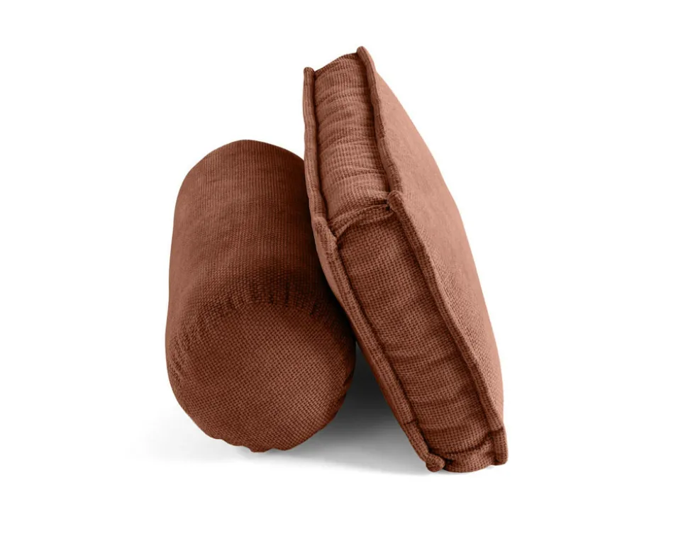 BEST MOBILIER - Marisol - lot de deux coussins de dossier - velours texturé