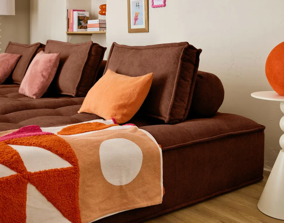 BEST MOBILIER - Marisol - lot de deux coussins de dossier - velours texturé