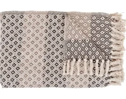 BEST MOBILIER - Martina - plaid - 130x180 cm - en coton recyclé