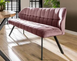 BEST MOBILIER - Neela - banc de table - en velours - 3 personnes