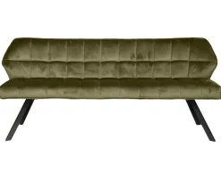 BEST MOBILIER - Neela - banc de table - en velours - 3 personnes