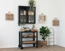 BEST MOBILIER - Noelia - plaid - 130x180 cm - motif abstrait - en coton