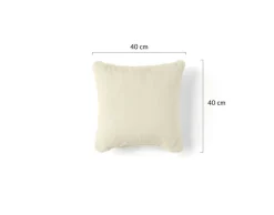 BEST MOBILIER - Oscar - coussin - en fausse fourrure - 40x40 cm