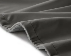 BEST MOBILIER - Palerma - plaid - 200x140 cm - en velours côtelé et velours