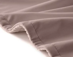 BEST MOBILIER - Palerma - plaid - 200x140 cm - en velours côtelé et velours