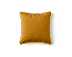 BEST MOBILIER - Pampelune - coussin - en fausse fourrure côtelé et velours - 40x40 cm