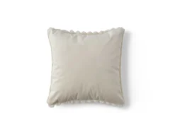 BEST MOBILIER - Pampelune - coussin - en fausse fourrure côtelé et velours - 40x40 cm