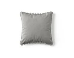 BEST MOBILIER - Pampelune - coussin - en fausse fourrure côtelé et velours - 40x40 cm