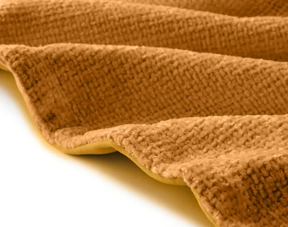 BEST MOBILIER - Paolo - plaid - 100x140 cm - en velours texturé et velours