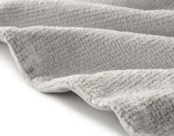 BEST MOBILIER - Paolo - plaid - 200x140 cm - en velours texturé et velours