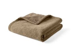 BEST MOBILIER - Paolo - plaid - 100x140 cm - en velours texturé et velours