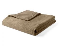 BEST MOBILIER - Paolo - plaid - 200x140 cm - en velours texturé et velours