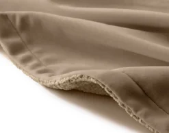 BEST MOBILIER - Paolo - plaid - 200x140 cm - en velours texturé et velours