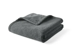 BEST MOBILIER - Paolo - plaid - 100x140 cm - en velours texturé et velours