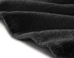 BEST MOBILIER - Paolo - plaid - 100x140 cm - en velours texturé et velours