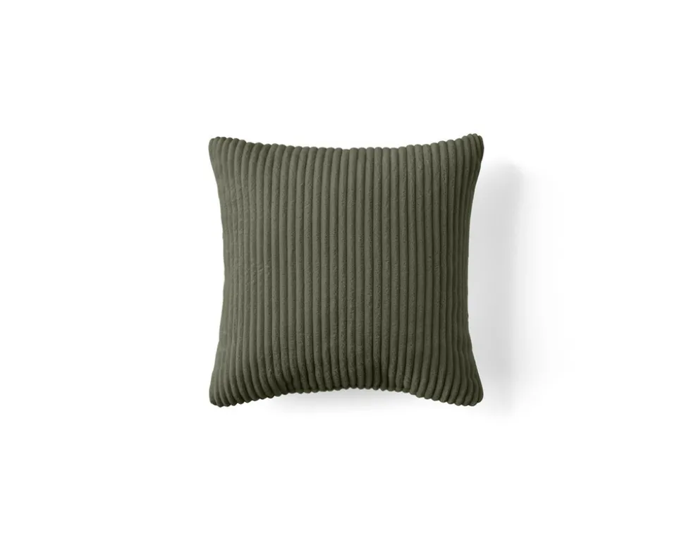 BEST MOBILIER - Pivoine - coussin - en velours côtelé - 35x35 cm