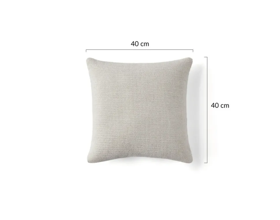 BEST MOBILIER - Polette - coussin - en tissu texturé - 40x40 cm