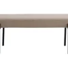 BEST MOBILIER - Romeo - banc - tissu bouclette - 100 cm