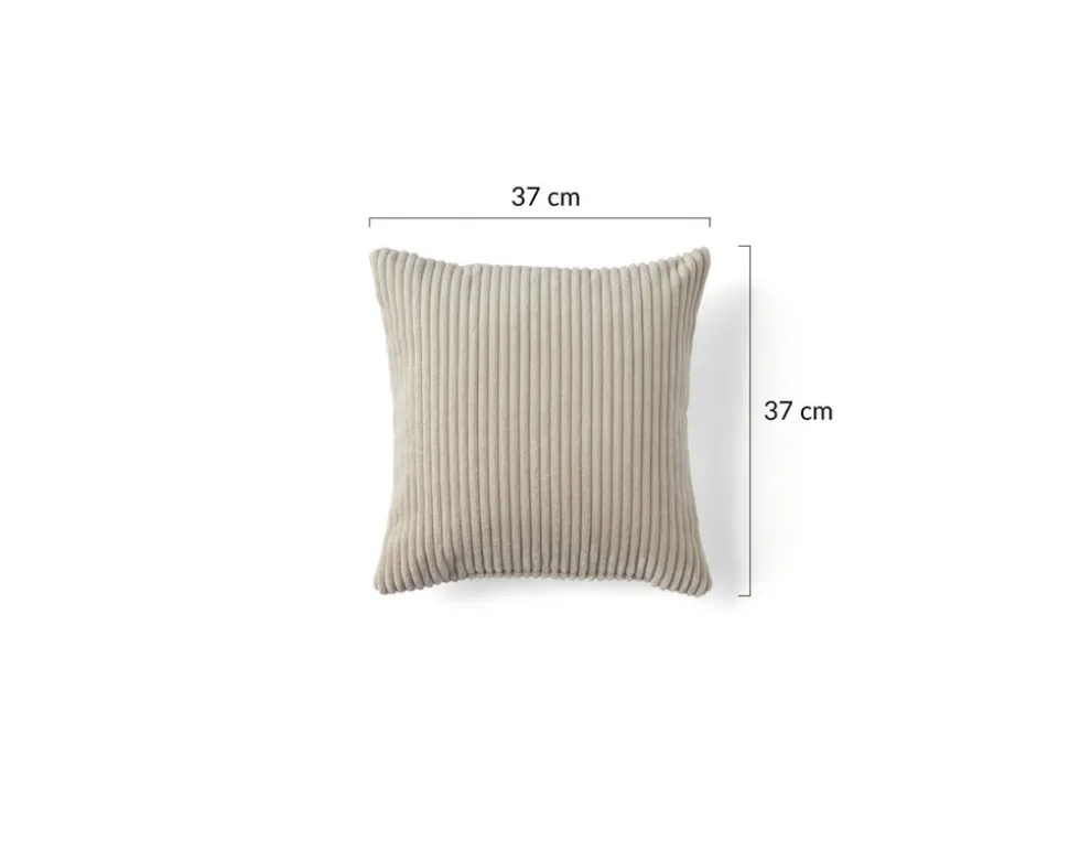 BEST MOBILIER - Rune - coussin - en velours côtelé - 37x37 cm