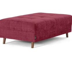 BEST MOBILIER - Rune - pouf en velours texturé
