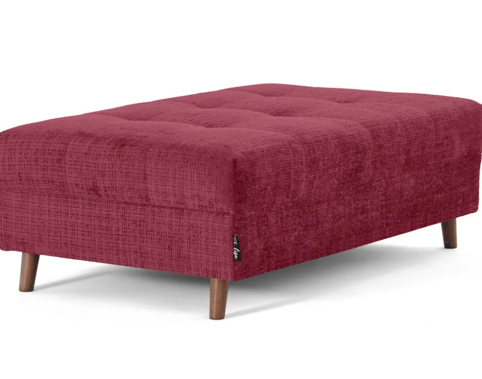BEST MOBILIER - Rune - pouf en velours texturé