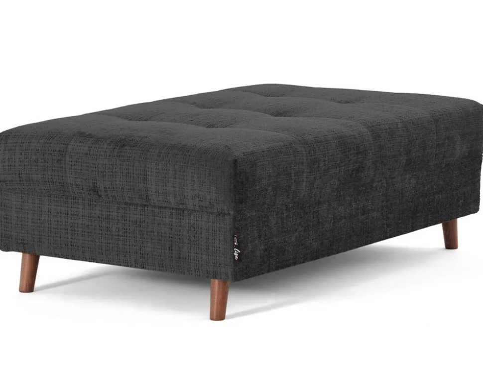 BEST MOBILIER - Rune - pouf en velours texturé