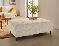 BEST MOBILIER - Rune - pouf en velours texturé