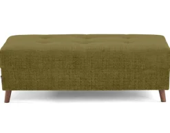 BEST MOBILIER - Rune - pouf en velours texturé