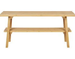 BEST MOBILIER - Saona - banc avec rangement - bambou naturel - 70 cm