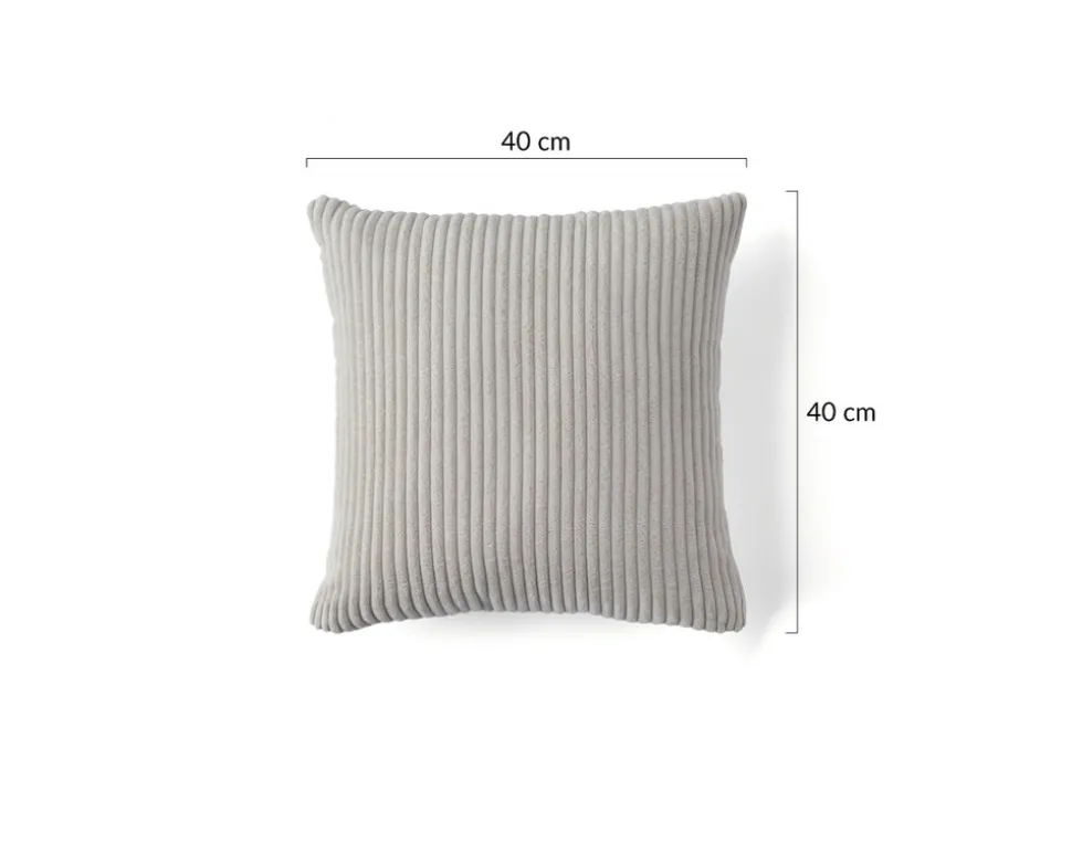 BEST MOBILIER - Selma - coussin - en velours côtelé - 40x40 cm