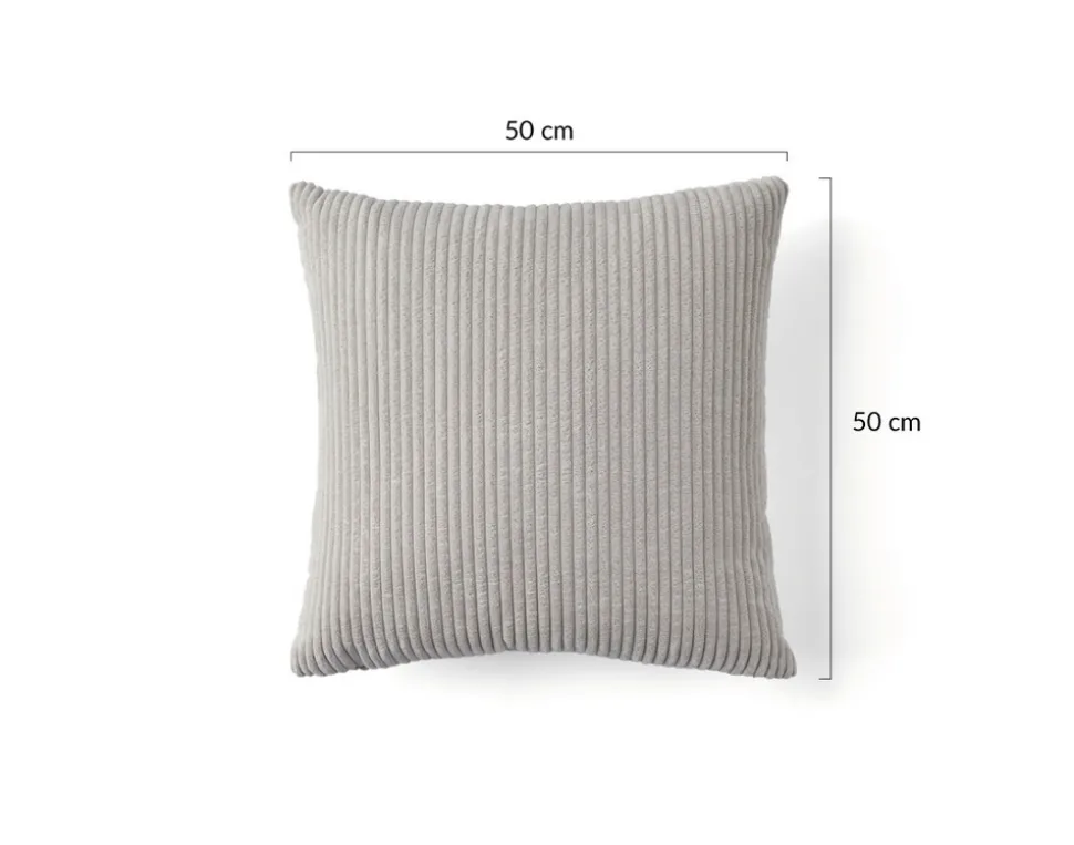 BEST MOBILIER - Selma - coussin - en velours côtelé - 50x50 cm