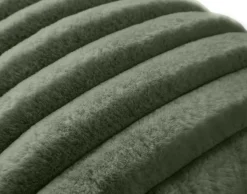 BEST MOBILIER - Sierra - coussin - en fausse fourrure côtelé - 40x40 cm