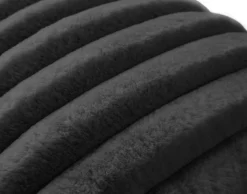 BEST MOBILIER - Sierra - coussin - en fausse fourrure côtelé - 40x40 cm