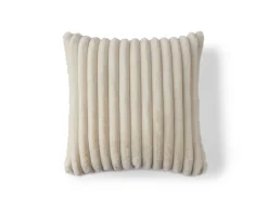 BEST MOBILIER - Sierra - coussin - en fausse fourrure côtelé - 50x50 cm