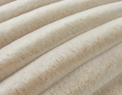 BEST MOBILIER - Sierra - coussin - en fausse fourrure côtelé - 50x50 cm