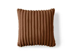 BEST MOBILIER - Sierra - coussin - en fausse fourrure côtelé - 50x50 cm