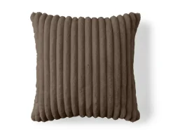 BEST MOBILIER - Sierra - coussin - en fausse fourrure côtelé - 60x60 cm