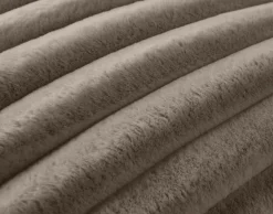 BEST MOBILIER - Sierra - coussin - en fausse fourrure côtelé - 50x50 cm