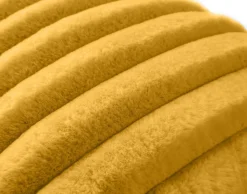 BEST MOBILIER - Sierra - coussin - en fausse fourrure côtelé - 40x40 cm