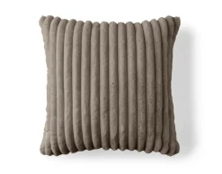 BEST MOBILIER - Sierra - coussin - en fausse fourrure côtelé - 60x60 cm