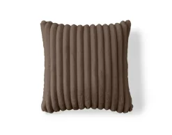 BEST MOBILIER - Sierra - coussin - en fausse fourrure côtelé - 40x40 cm