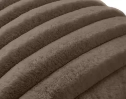 BEST MOBILIER - Sierra - coussin - en fausse fourrure côtelé - 40x40 cm