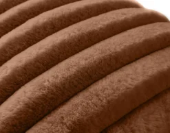 BEST MOBILIER - Sierra - coussin - en fausse fourrure côtelé - 40x40 cm