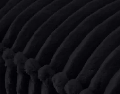 BEST MOBILIER - Stella - coussin - en velours côtelé grosses côtes - 32x57 cm