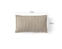 BEST MOBILIER - Stella - coussin - en velours côtelé grosses côtes - 32x57 cm