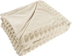 BEST MOBILIER - Sweety - plaid - 150x200 cm - en velours